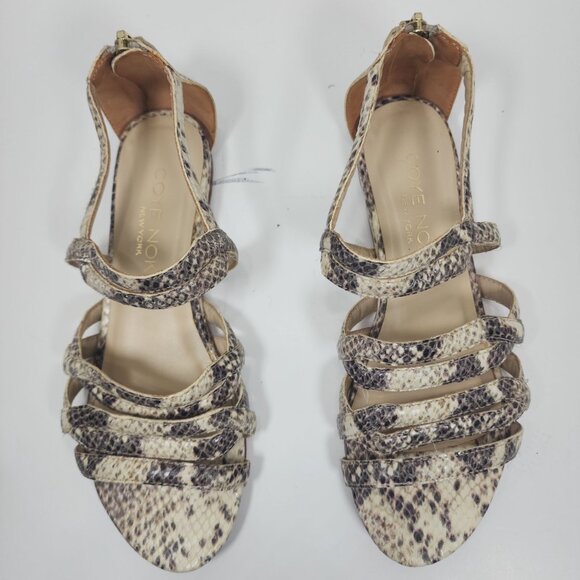 Coye Nokes Newyork  Brown/Grey /women strappy  Open toe Sandal, Size 37 - Picture 9 of 13